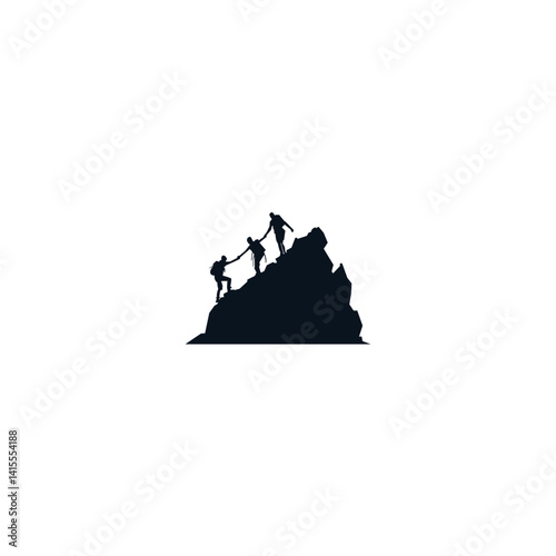 Backpacker Silhouette, hiking