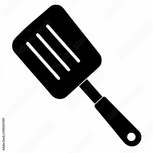 Spatula Icon Silhouette for Cooking and Kitchen Tools