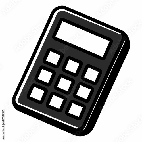 Simple Calculator Icon for Finance and Math Tools