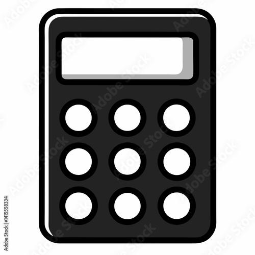 Simple Calculator Icon for Finance and Math Tools
