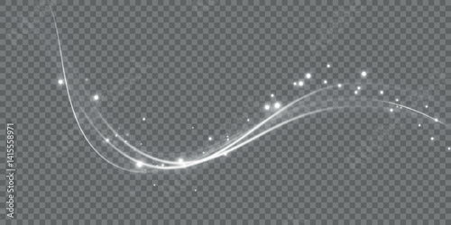 Cold winter wind texture. Holiday vector blizzard. Christmas effect of a cold blizzard. Vector PNG.
