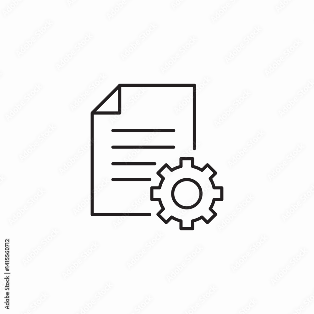 file configuration icon sign vector file configuration icon sign vector