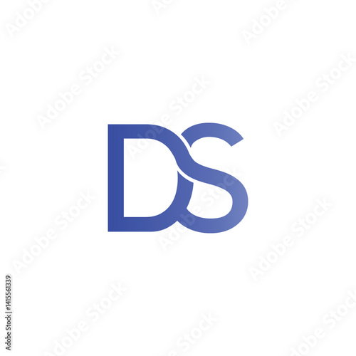 Creative Letter DS logo, Minimal, Professional Design.