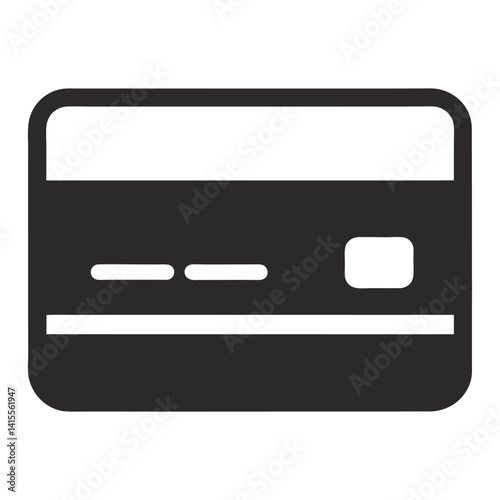 online digital card icon silhouette minimalist design