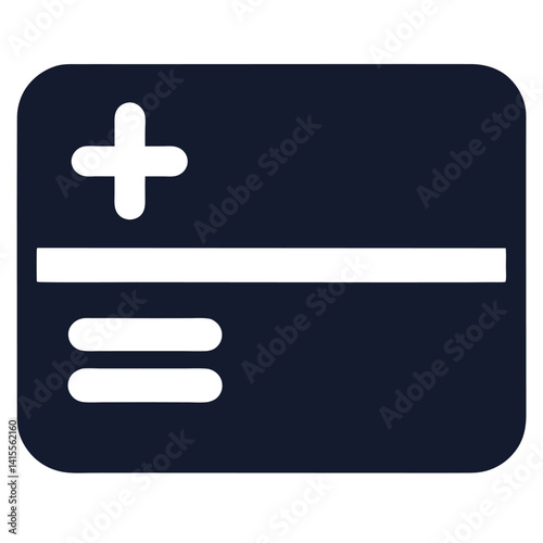 prepaid top up card silhouette icon simple style