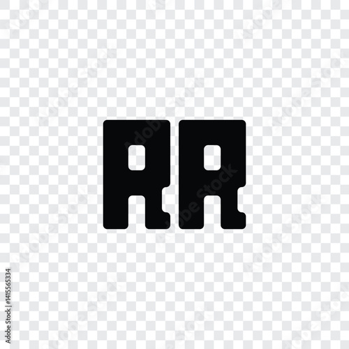189 a rectangle square quadrilateral polygon shape alphabet word letter geometric educational logo R R