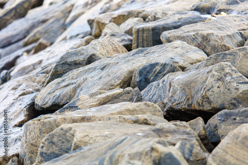 A pile of rocks with a grayish color