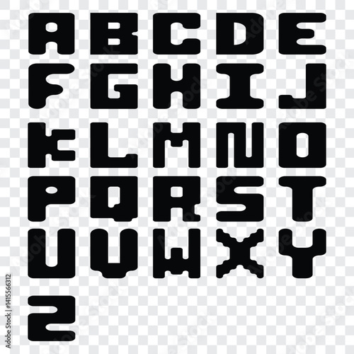 198 a rectangle square quadrilateral polygon shape alphabet word letter geometric educational logo A to Z