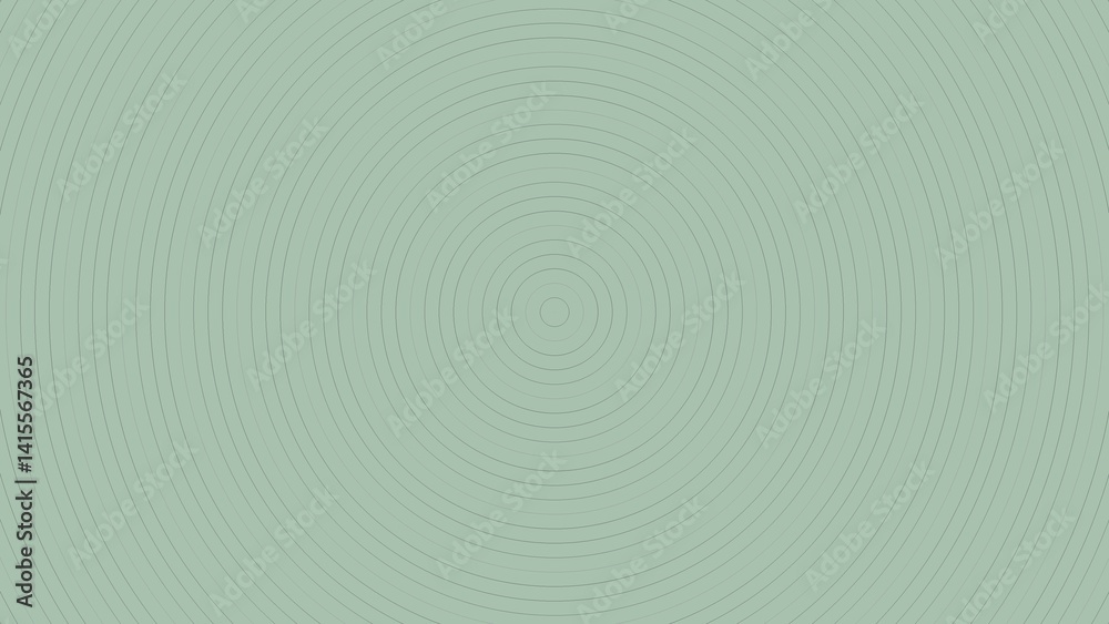 Obraz premium Subtle concentric circles in muted sage green (1)