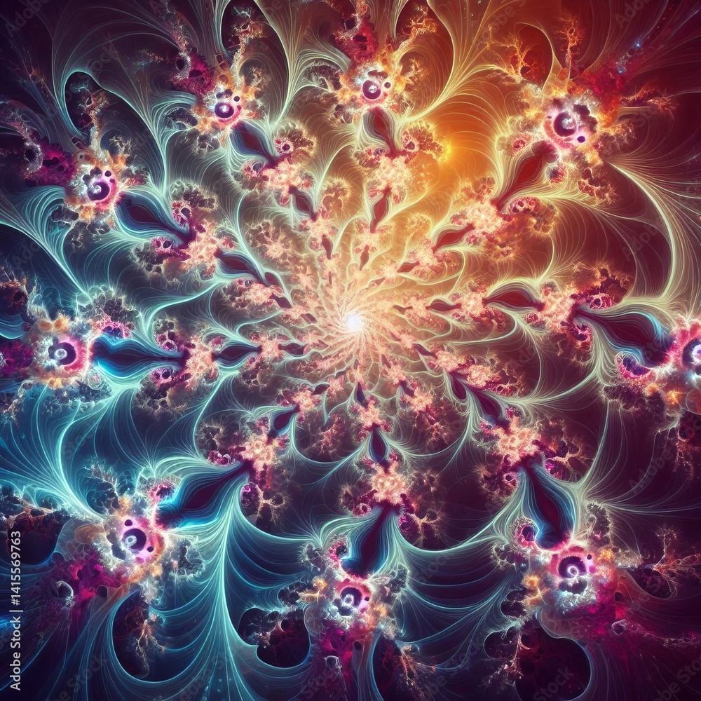 Fototapeta premium Fractal branching of emergent possibilities Self similar pattern