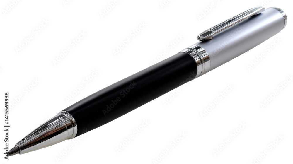 Sleek Writing Instrument: A modern pen, a symbol of creativity, communication, and the enduring power of written ideas, poised and ready to translate thoughts into words. Sleek Writing Instrument: A modern pen, a symbol of creativity, communication, and the enduring power of written ideas, poised and ready to translate thoughts into words.