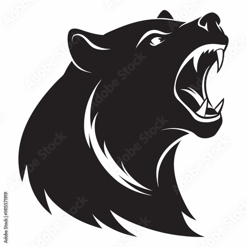 bear silhouette, bear vector, wild animal silhouette, forest animal vector, black bear clipart, grizzly bear silhouette, bear walking vector, wildlife icon, roaring bear illustration,