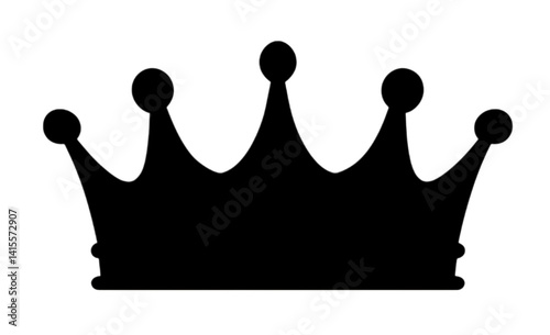 Simple line art crown design.