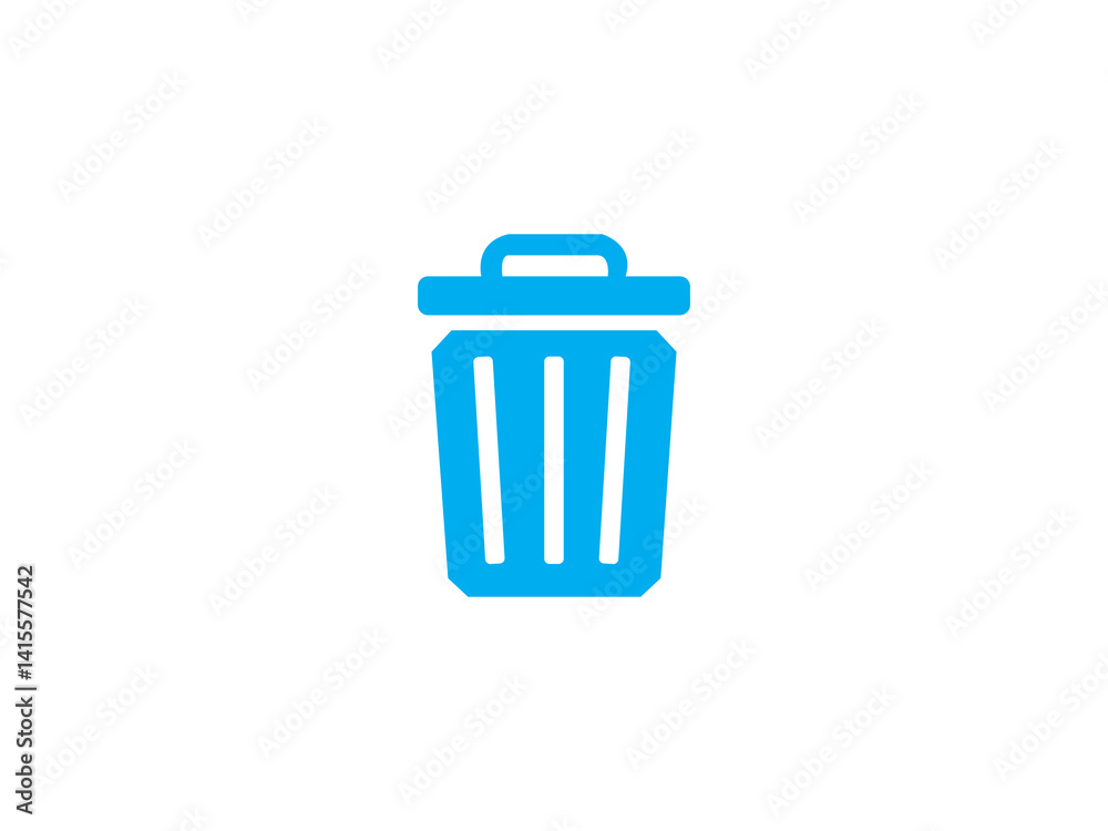 Dustbin icon and illustration design Dustbin icon and illustration design