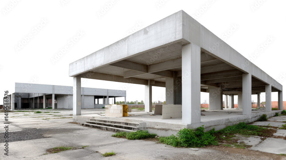 Concrete Modernism: A stark architectural shot unveils a contemporary concrete structure, its minimalist design reflecting a sense of timelessness. Concrete Modernism: A stark architectural shot unveils a contemporary concrete structure, its minimalist design reflecting a sense of timelessness.