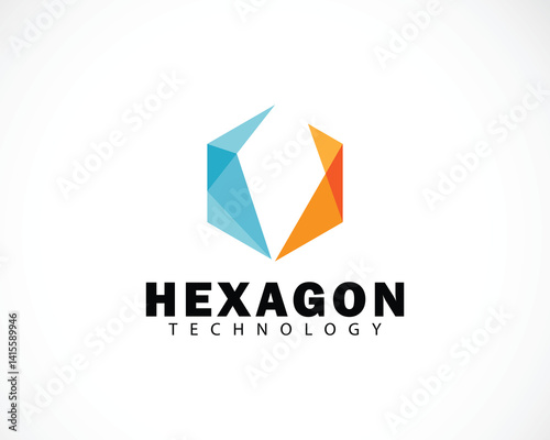 Free Download Hexagon logo creative design technology business connection - GFXLoad