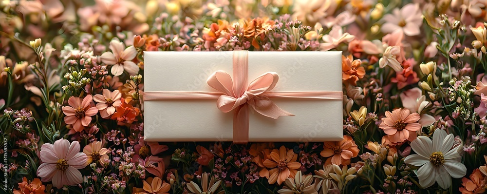 Delicate floral gift box for Eid