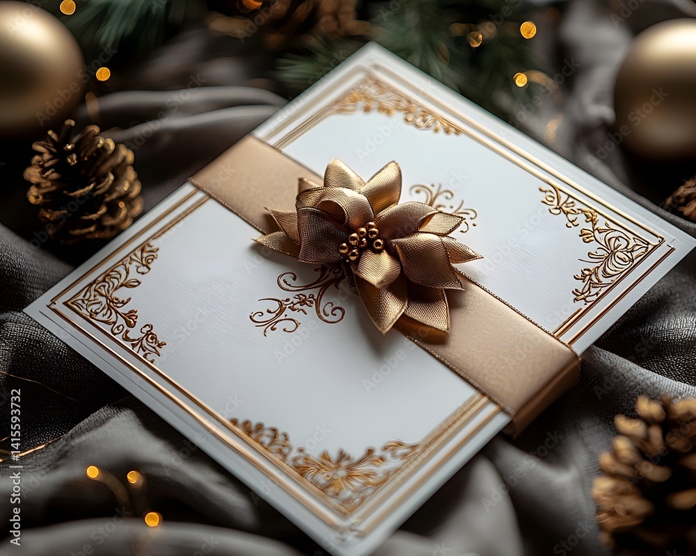 Elegant Ornate Gift Card for Holiday