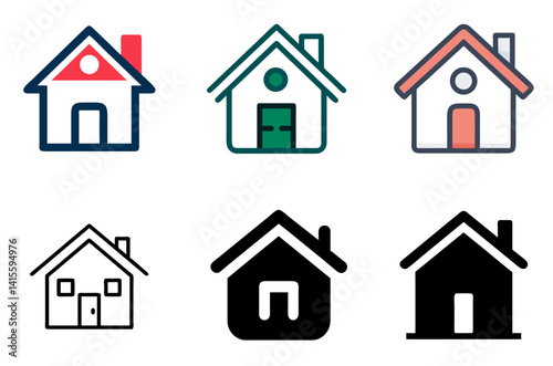 Home Icon House and Property Symbol