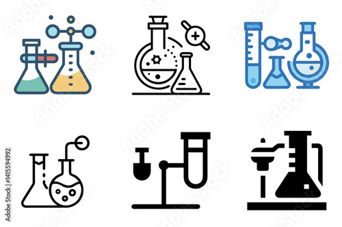Laboratory Icon Science and Research Symbol photo