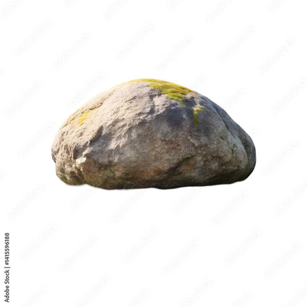 Fototapeta premium a-photo-of-a-large-rock-on-a-grassy-hill-agai