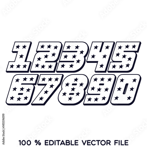 Vector classic sport basketball jersey number vector