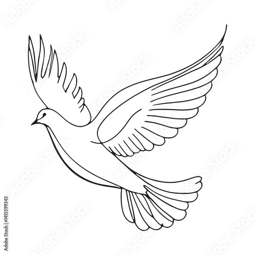 dove of peace vector
