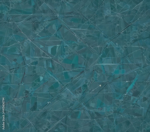 Abstract blueprint background with teal geometric shapes and intersecting lines, suggesting engineering design , lines, technology, surface