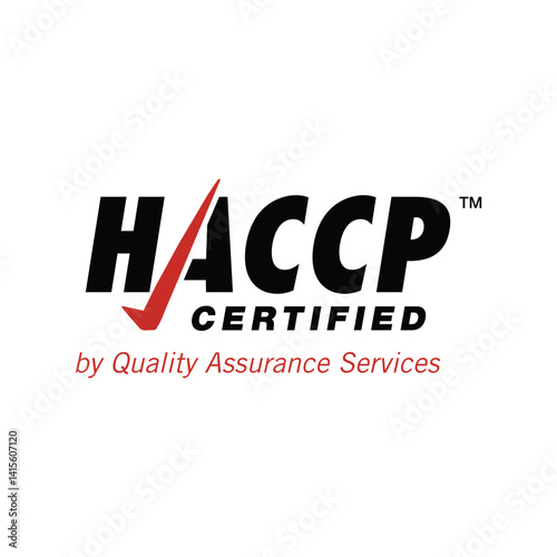 HACCP Certified Quality System Stamp Sign Icon Vector