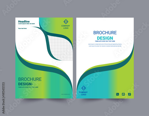 Flyer designs with various shapes like round, triangular etc. and customizable colors like off-white, green, sky blue, pink, orange, blue etc.