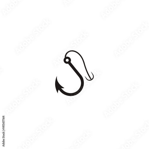 fishing hook vector illustration