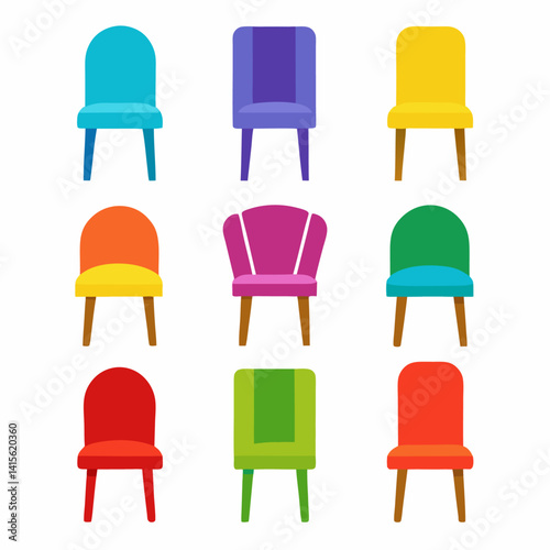 Chair silhouette bundle set bundle vector design
