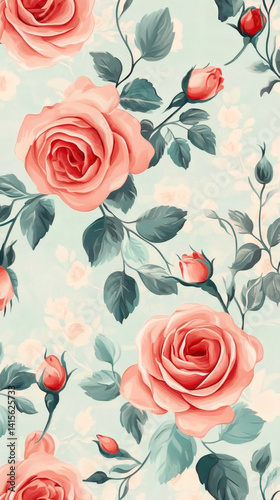 Vibrant Watercolor Floral Pattern Phone Case