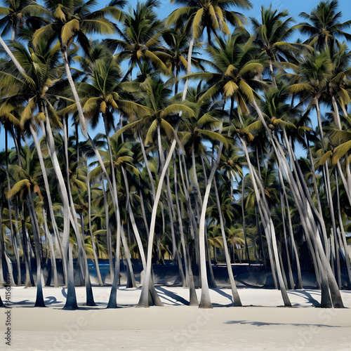 palm trees on the beach