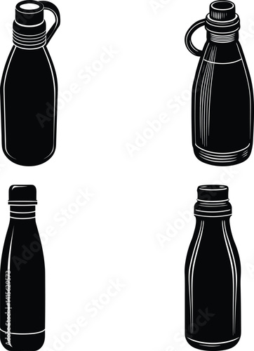 Insulated Bottle silhouette vector