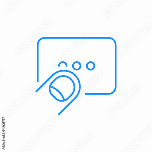 finger tap icon sign vector