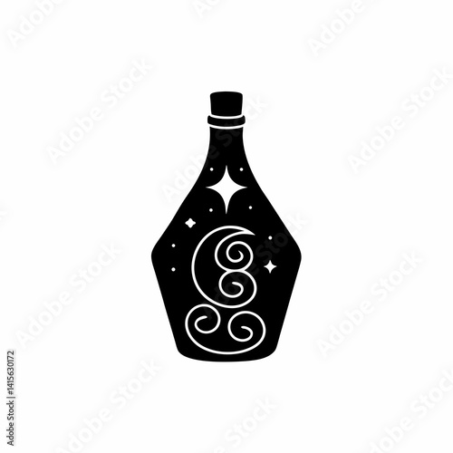 creative Silhouette elixir Icon Vector Illustration