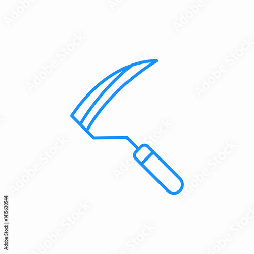 hand sickle icon sign vector