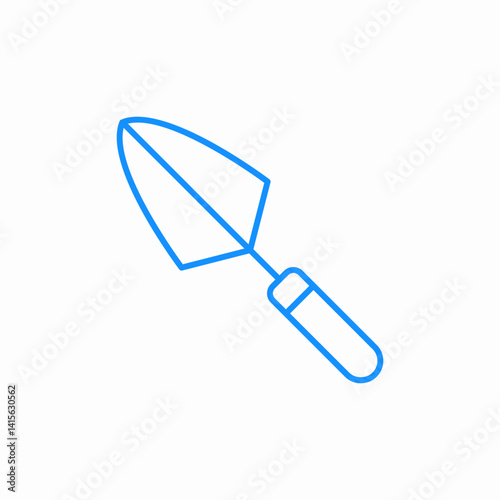 hand trowel icon sign vector