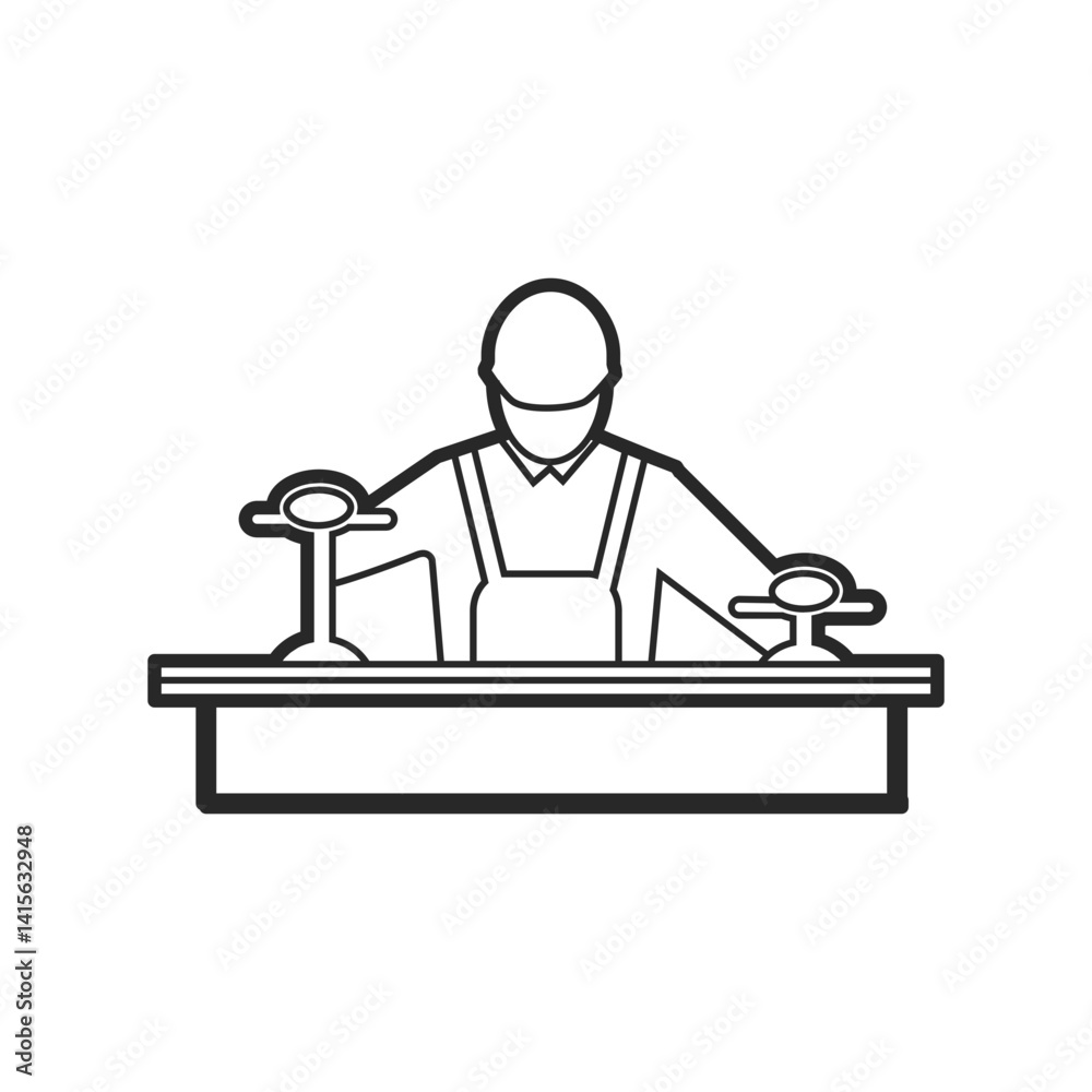 manufacturing line element icon