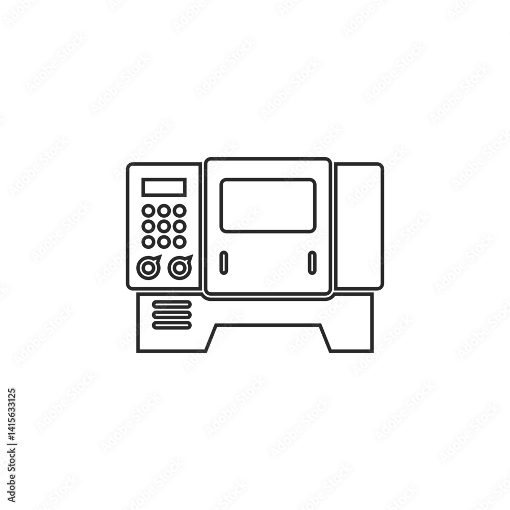 Obraz premium manufacturing line element icon