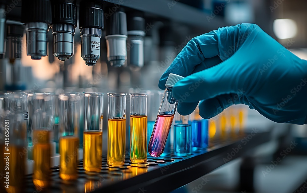 Colorful Chemical Research in a Lab Colorful Chemical Research in a Lab