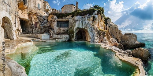 The most beautiful natural hot spring pool in the world is located on an island near Sicily, Italy