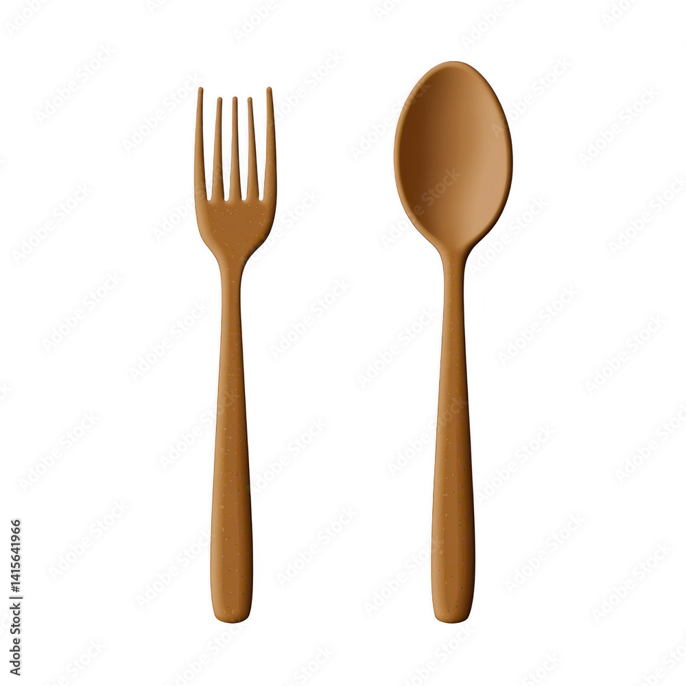 Wooden spoon transparent in cartoon no background for decoration. Wooden spoon transparent in cartoon no background for decoration.
