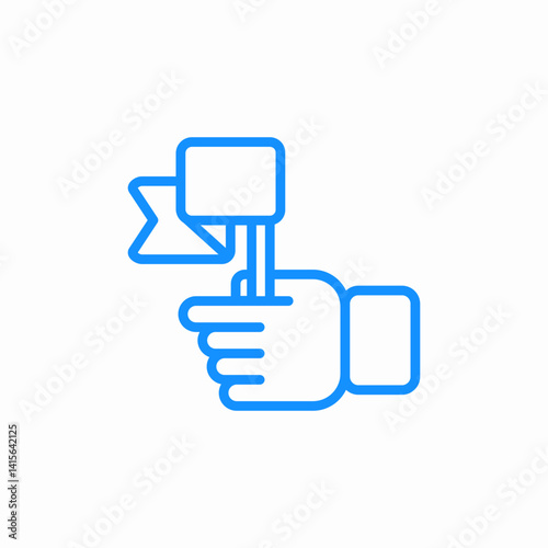 achieved goal icon sign vector