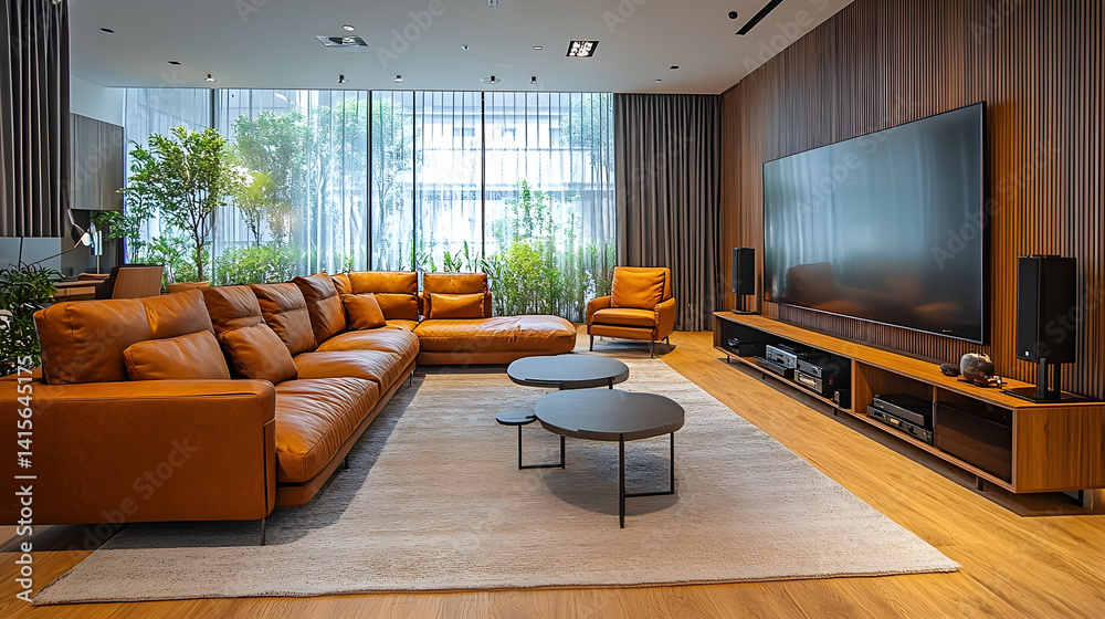 Fototapeta premium Modern Home Theater Room (13)