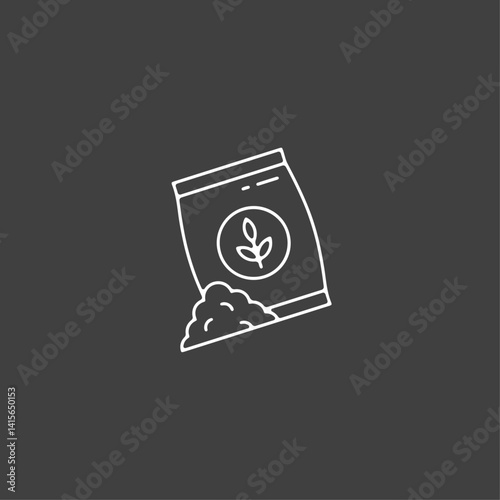 Plant fertilizer icon flat vector design