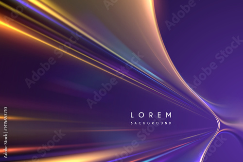 Abstract neon light motion lines background