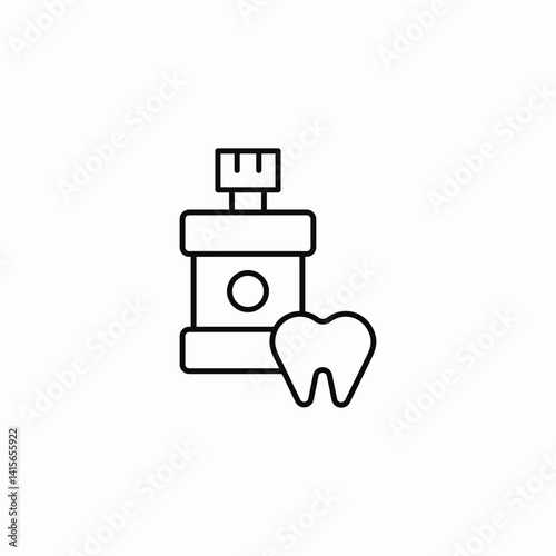 dentist tools icon sign vector