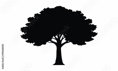 tree  silhouette vector.